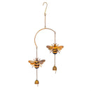Cottage Garden Outdoor Hanging Decor, Metal Bees Hanging Decor