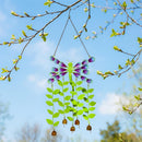 Cottage Garden Decorative Wind Chime, Metal, Artisanal Dragonfly