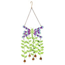 Cottage Garden Decorative Wind Chime, Metal, Artisanal Dragonfly