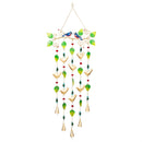 Cottage Garden Decorative Wind Chime, Metal, Birds with Leaves