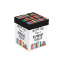 Just for Laughs Wine Glass Stemless, "My Book Club Has A Wine Problem", 17oz, Gift Box,