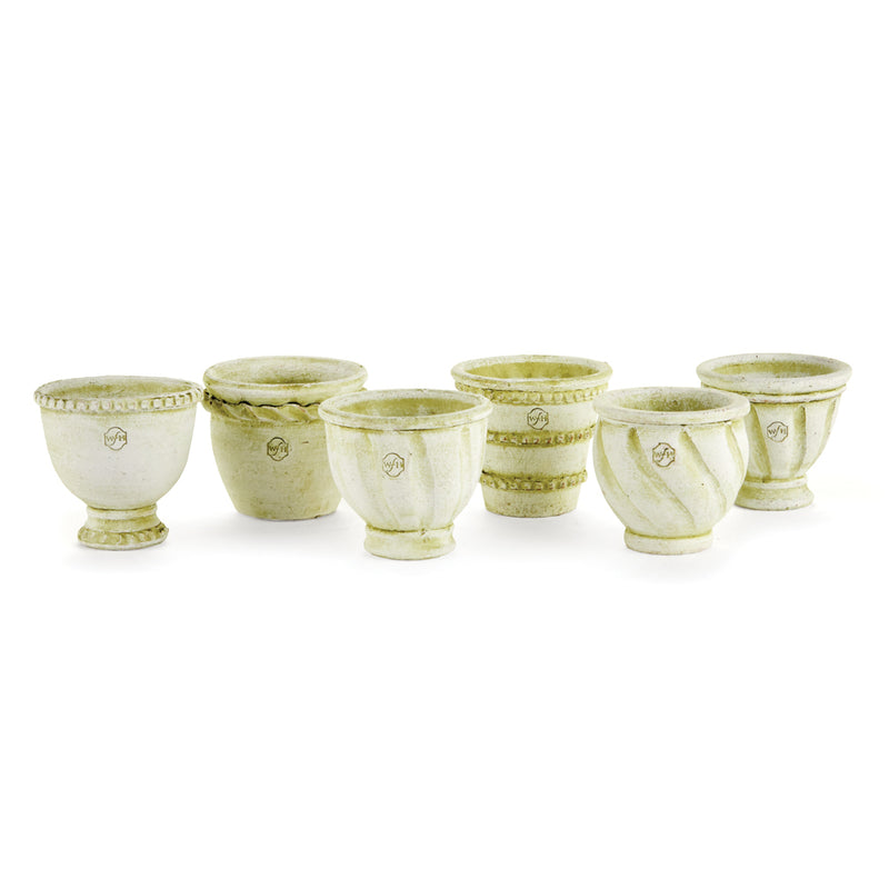 NAPA Home & Garden, WAKEFIELD HANDMADE MINI POTS, SET OF 6,WH133WW