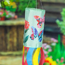 Cottage Garden Welcome Friends Sublimated Windsock