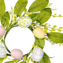 Hop Into Spring Wreath, Easter Egg Mini Wreath, 13"