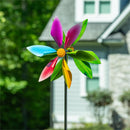 Cottage Garden Wind Spinner, Color Petal Spin, 74"H