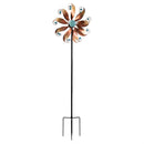 Hillside Pasture Wind Spinner, Copper Swirl Blossom, 74"H