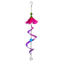 Cottage Garden Wind Spinner, Flower Bell Twirler, 26"H