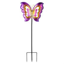 Cottage Garden Wind Spinner, Metal and Glass Wind Spinner, 56"H