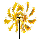 Hillside Pasture Wind Spinner, Metal Radiant Sunflower, 73"H