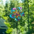 Cottage Garden Wind Spinner, Multi-Layer Bloom Spinner, 74"H