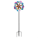 Cottage Garden Wind Spinner, Multi-Layer Bloom Spinner, 74"H