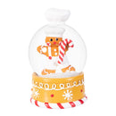 Sugar & Stripes Water Globe Gingerbread, Asst of 2, 4"H