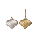 Gold/Silver Vintage Ornament, A/2