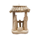 Driftwood Manger w/arch Orn