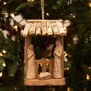 Driftwood Manger Orn