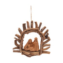 Driftwood Manger Orn