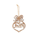 MDF Disc W/Faith Ornament