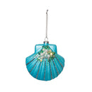 Scallop Shell Glass Orn