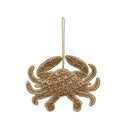 Wood Bead Crab Orn