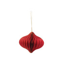 Honeycomb Paper Red Orn