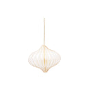Honeycomb Paper White Orn