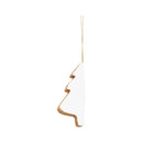 Honeycomb Paper White Tree Orn