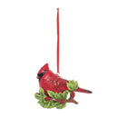 Cardinal Holly Ornament