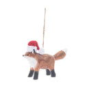 Fox Santa Hat Orn