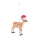 Fawn Santa Hat Orn