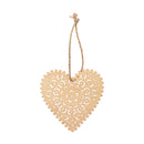 Heart Gold Metal Orn