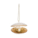 Blown Glass Shell/Pearl Orn