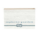 Monogram Blank Captains Quarters Plock 12x8"