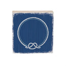 Monogram Blank Nautical Blue Sign Wood Block 6"x6"