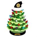 8" LED Ceramic Christmas Tree, Boston Bruins 2025
