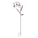 Solar-Powered Hanging Flower Garden Stakes