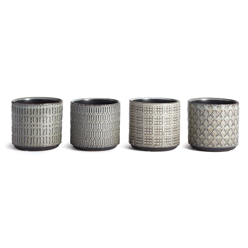 NAPA Home & Garden, LORETTO POTS, SET OF 4,YG404GY