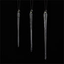 Napa Home Garden, SPIKE GLASS ICICLE ORN ,SET OF 3,z1895cl