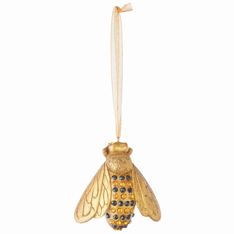 NAPA Home & Garden, FRENCH BEE CRYSTAL ORNAMENT 3"H,Z4488GD