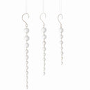 Napa Home Garden,  BEAD ICICLE ORNAMENT ,SET OF 3,z4504sv