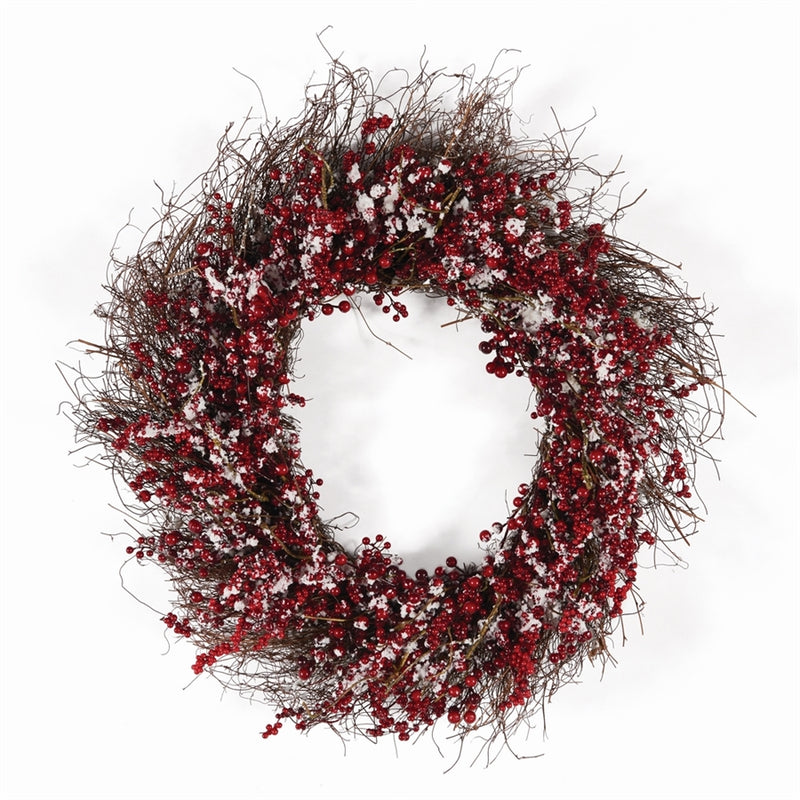 Napa Home Garden, SNOWY ILEX BERRY WREATH 34",z5536rdw