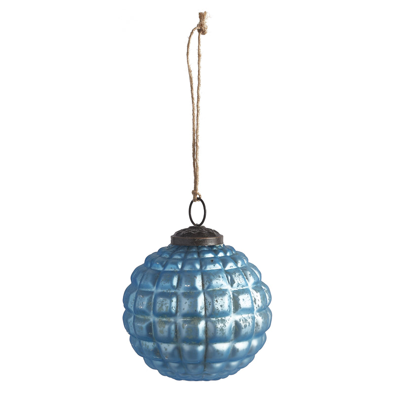 NAPA Home & Garden, TUFTED GLASS ORNAMENT 4",Z7020BLL