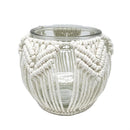 SDS 6.69X4.72 Macrame Woven Glass Vase