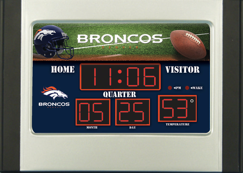 Scoreboard Desk Clock, Denver Broncos,0128800b