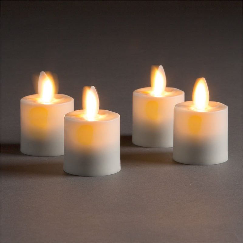 Napa Home Garden, LIGHTLI MVNG FLM RCHRGBL VOTIVE ,SET OF 4,10012