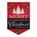 Merry Christmas Burlap House Flag,13b10008