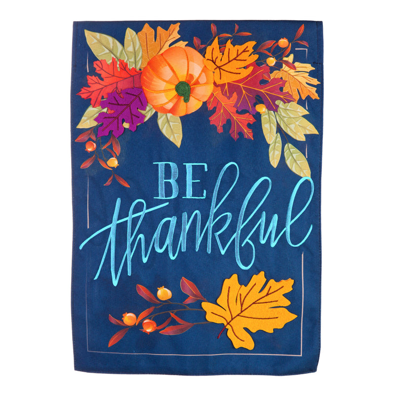 Be Thankful House Linen Flag,13l9928