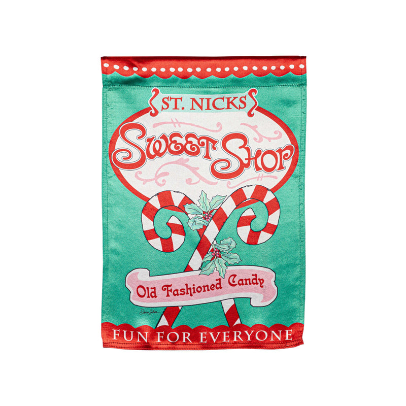 Sweet Shop Christmas Lustre House Flag,13lu11120