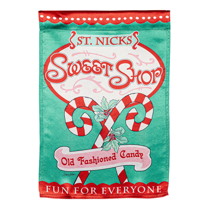 Sweet Shop Christmas Lustre House Flag,13lu11120