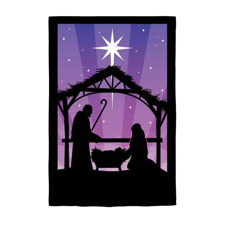 Nativity Lustre Reversible House Flag,13lu11313fb