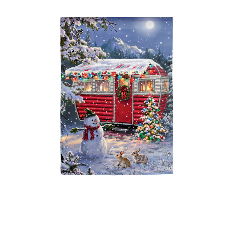 Christmas Camper Lustre House Flag,13lu12187